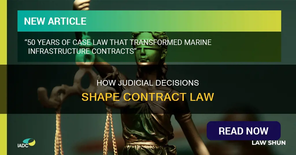 is contract law established solely by written judicial decisions