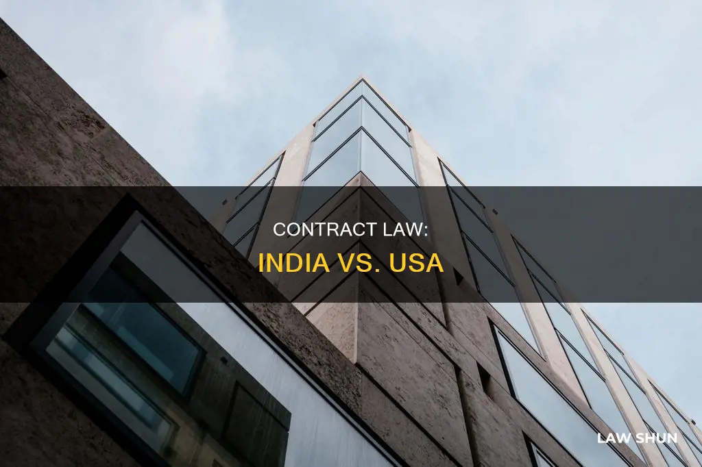 is contract law same in india and usa