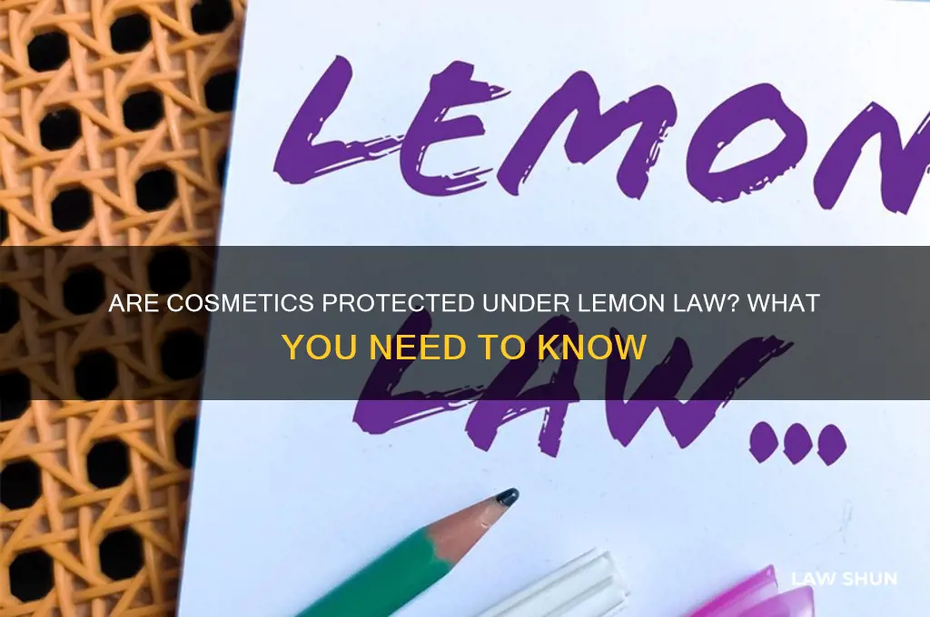 is cosmetic covered under lemon law