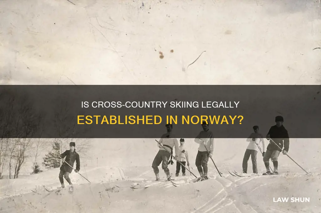 is cross country skiing established by law in norway