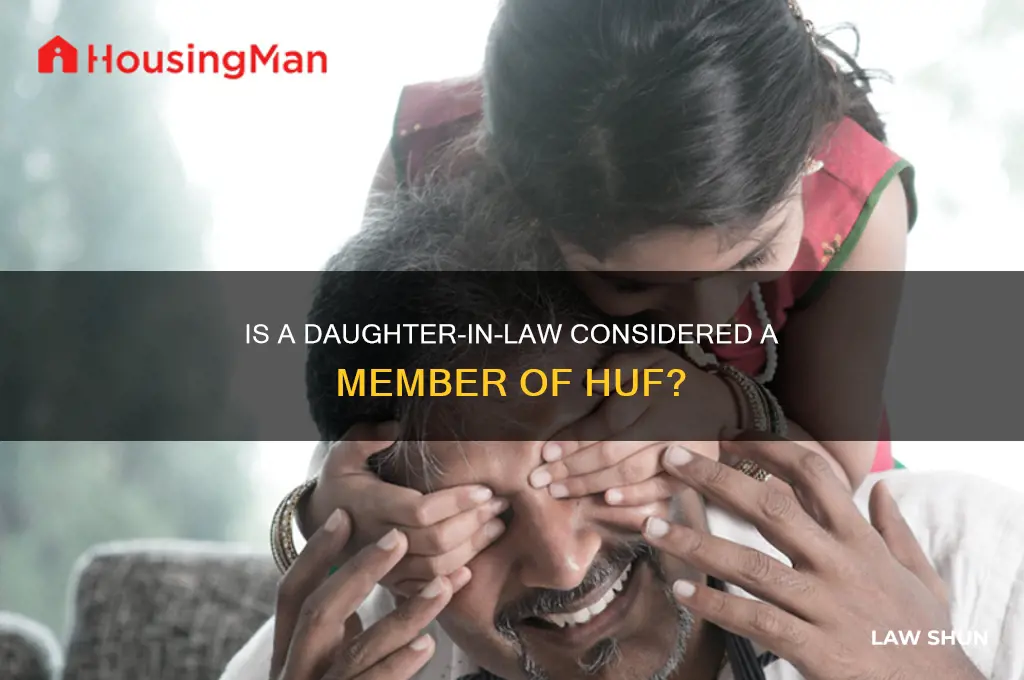 is daughter in law member of huf