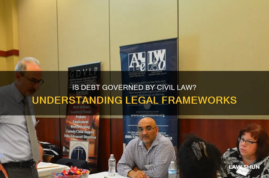 is debt considered civil law