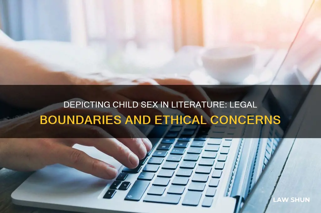 is depicting sex with child in literature against the law