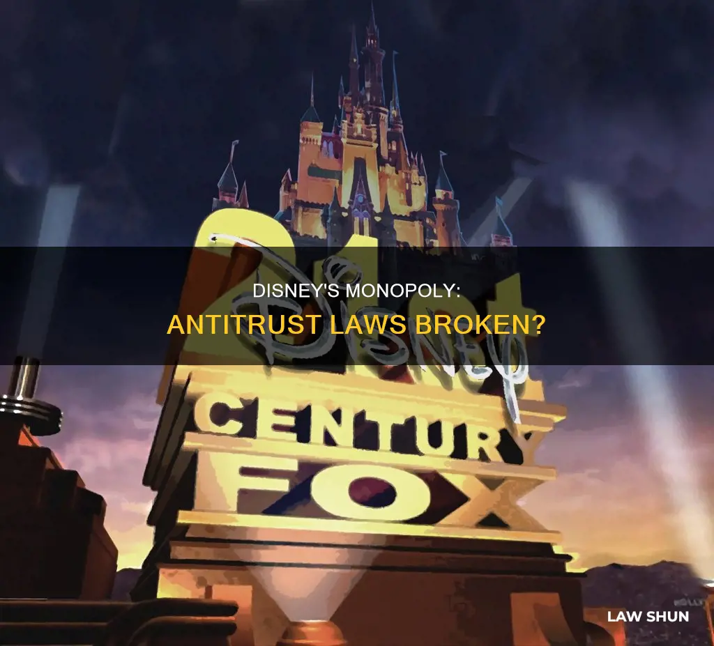 is disney breaking antitrust laws