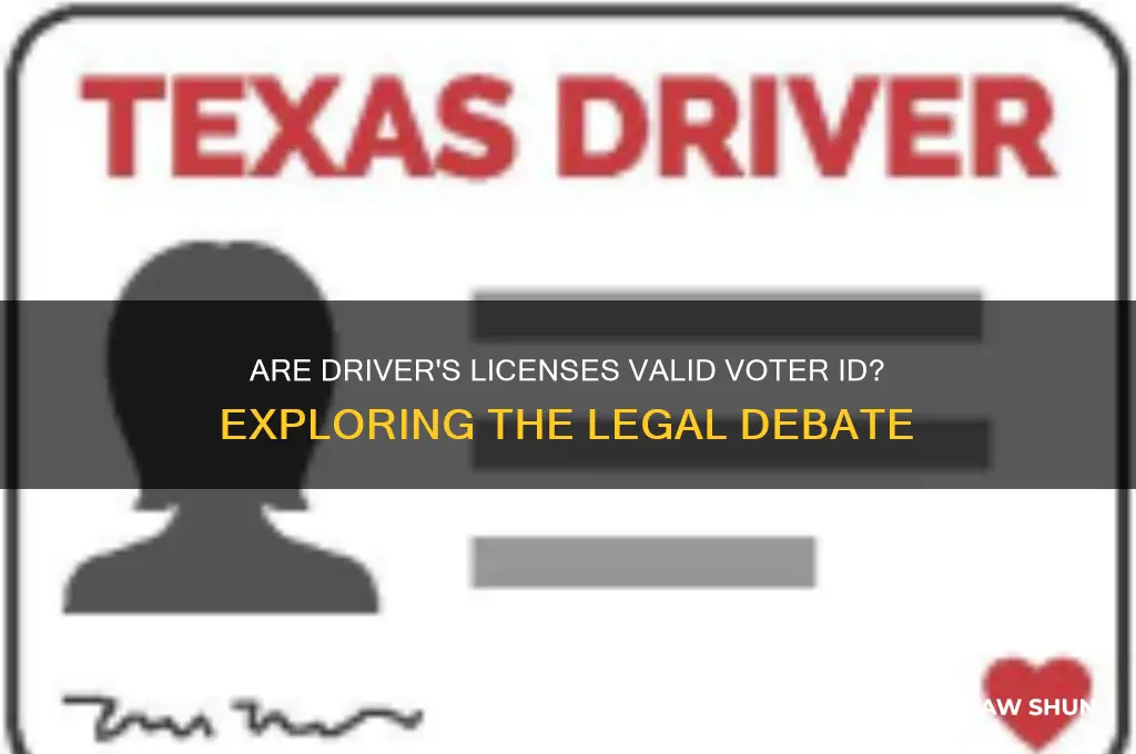 is driver license voter id laws
