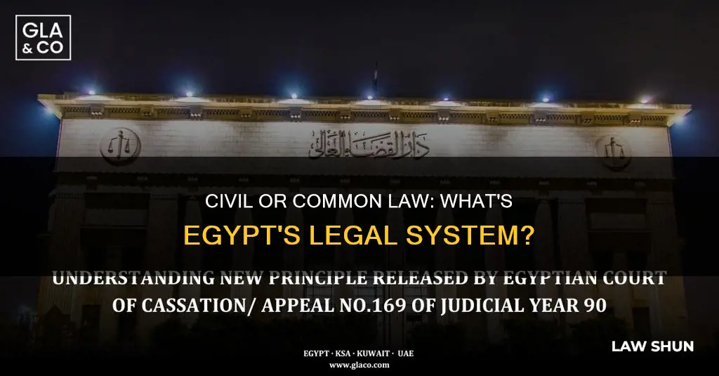 is egypt civil law or common law