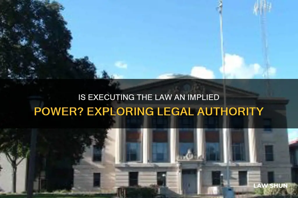 is executing the law an implied power