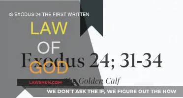 The First Written Law of God: Exodus 24