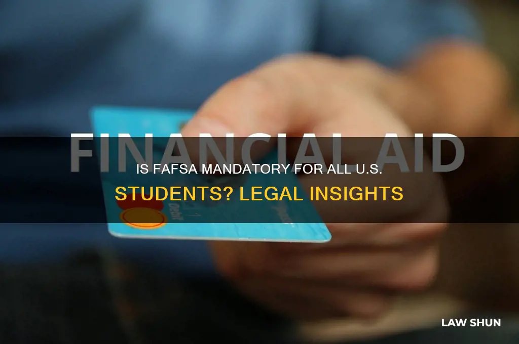 is fafsa the law for any student in usa