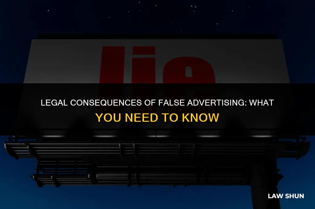is false advertising against the law
