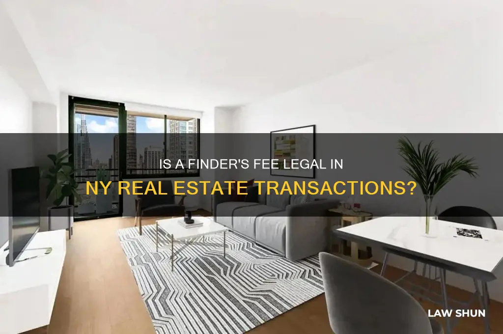 is finders fee legal in real estate under ny law