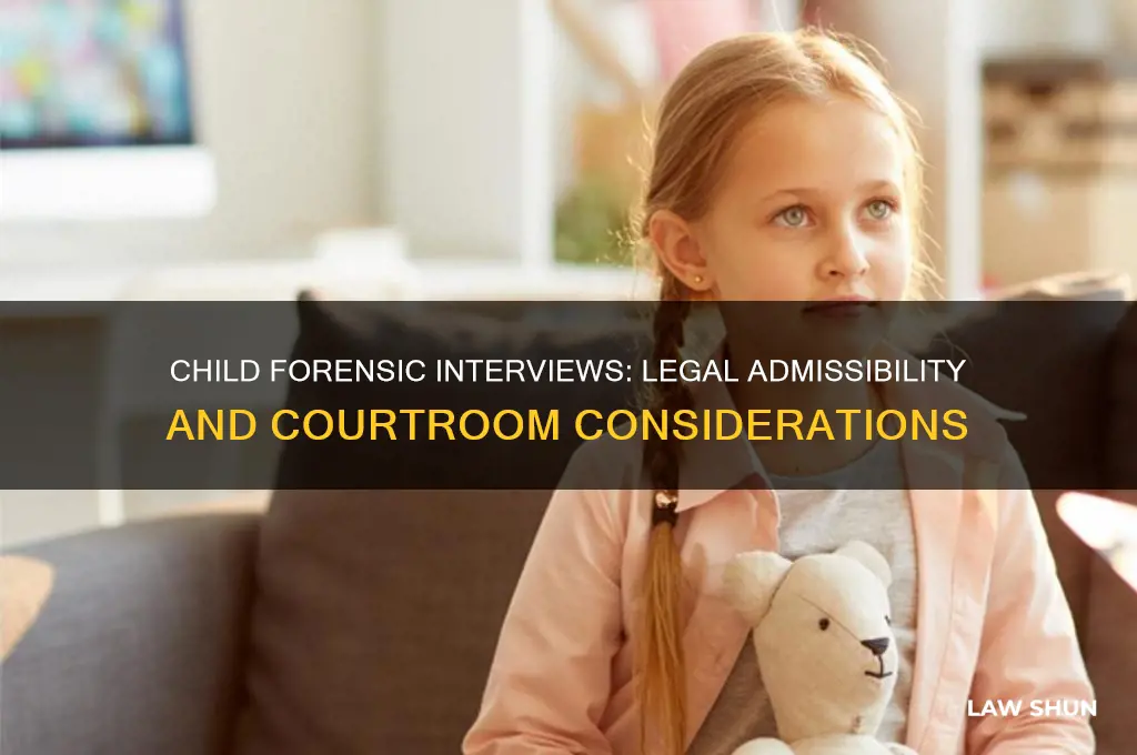 is forensic interview of a child victim admissible by law
