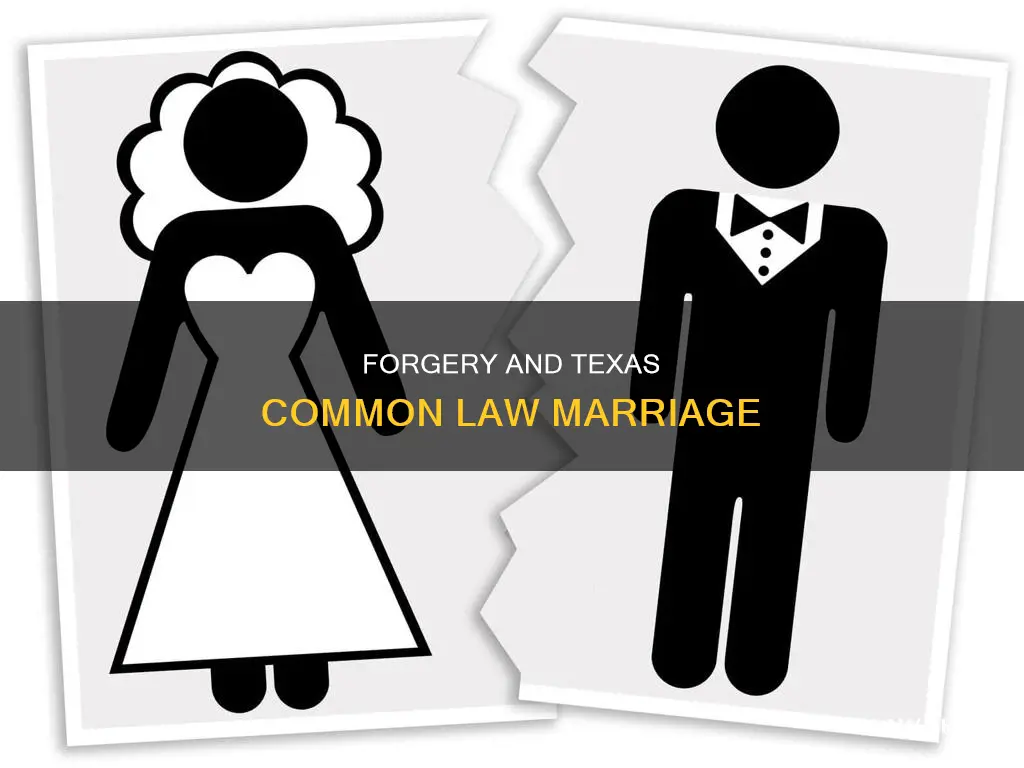 is forgery theft allowed in common law marriage texas