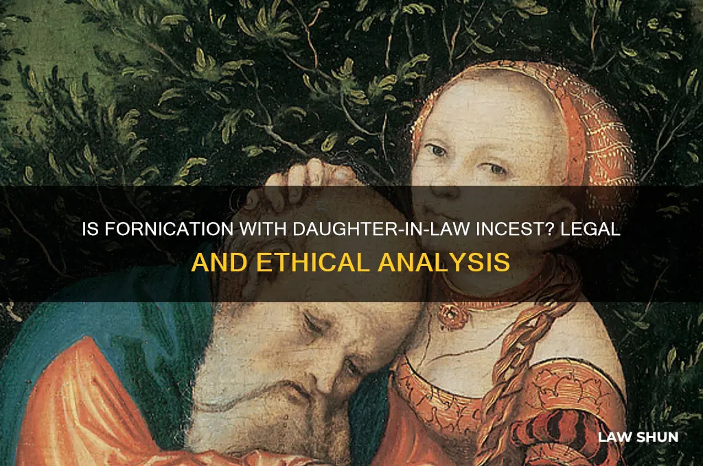 is fornication with daughter in law incest