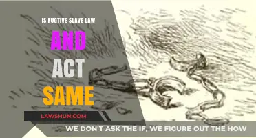 Fugitive Slave Law vs. Act: Understanding the Legal Differences