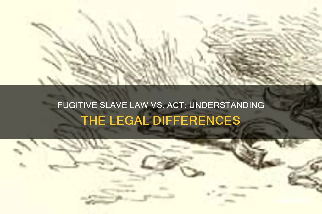 is fugtive slave law and act same