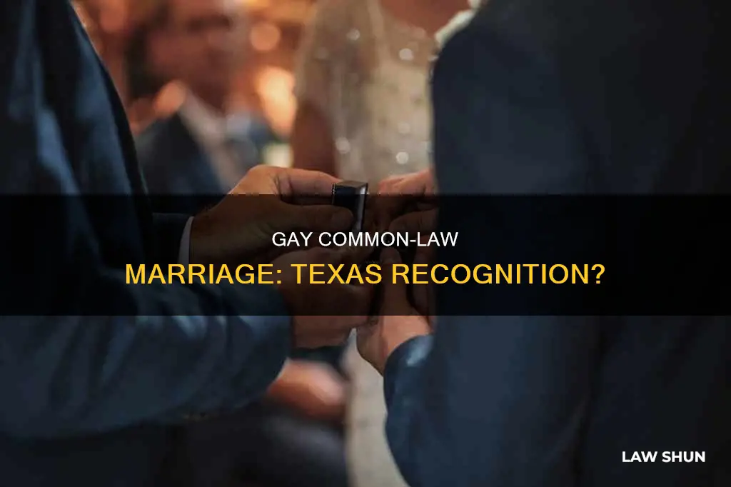 is gay common law marriage recognized in texas