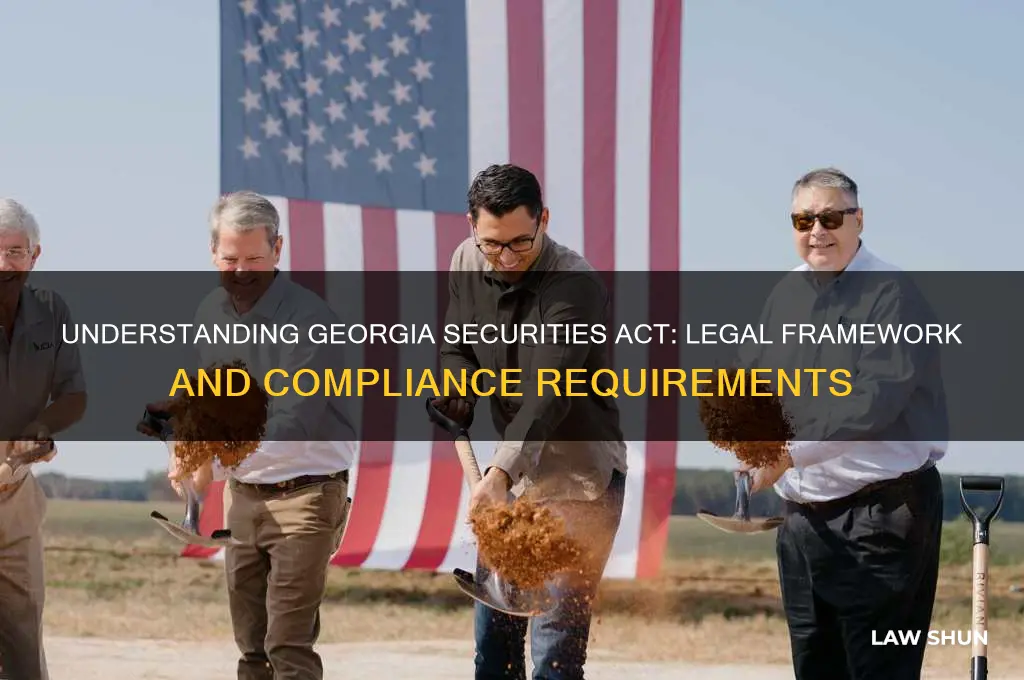 is georgia securities act a law