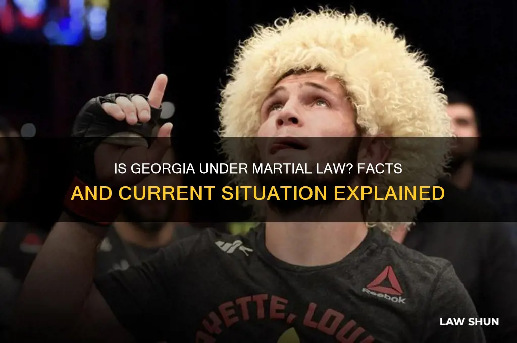 is georgia under marshall law