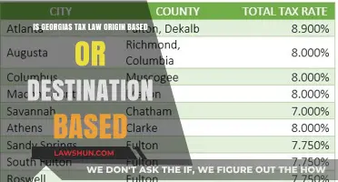 Georgia's Sales Tax: Origin vs Destination