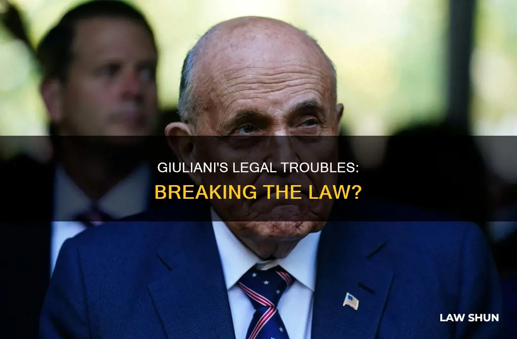 is giuliani breaking the law