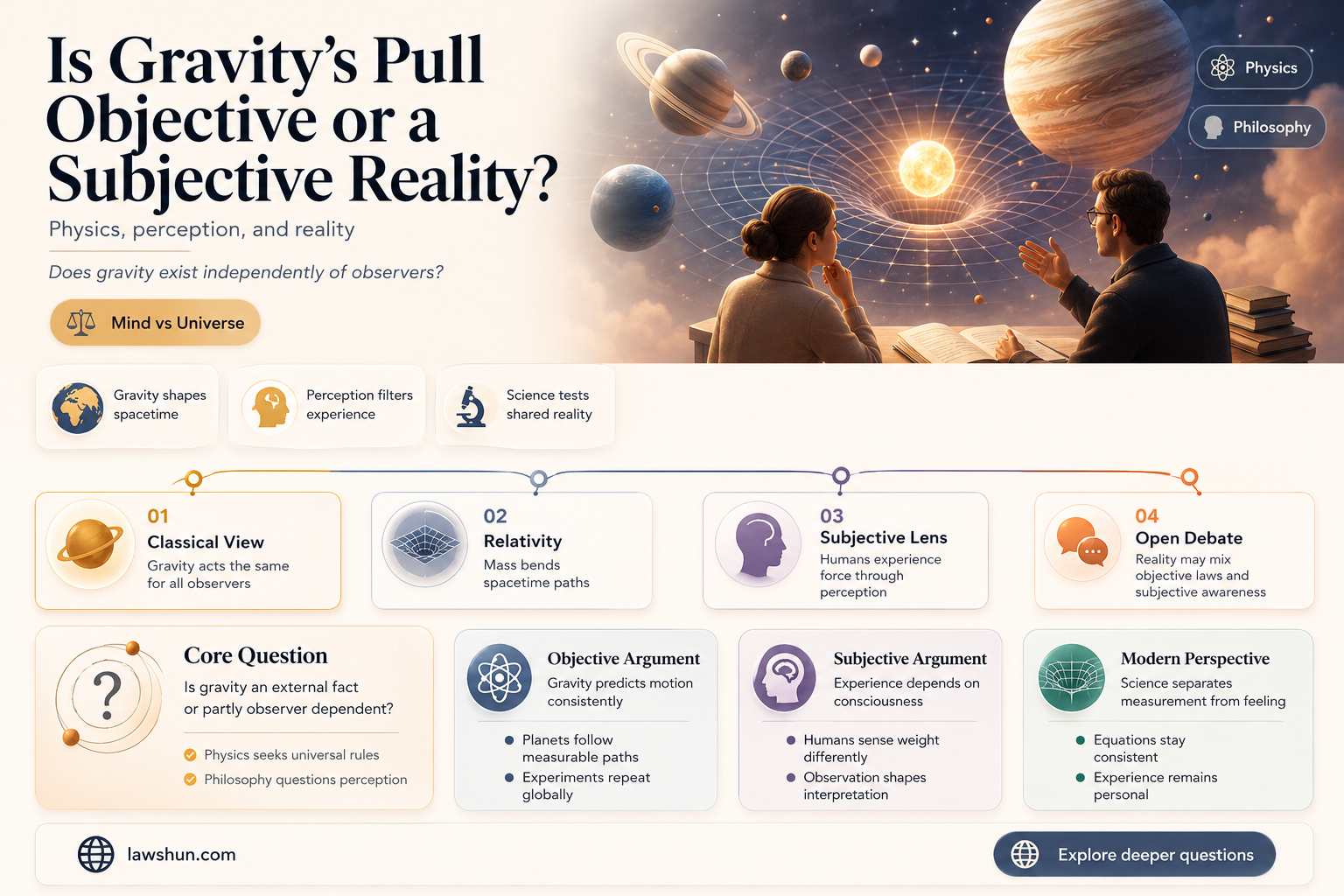 are the laws of gravity subjective
