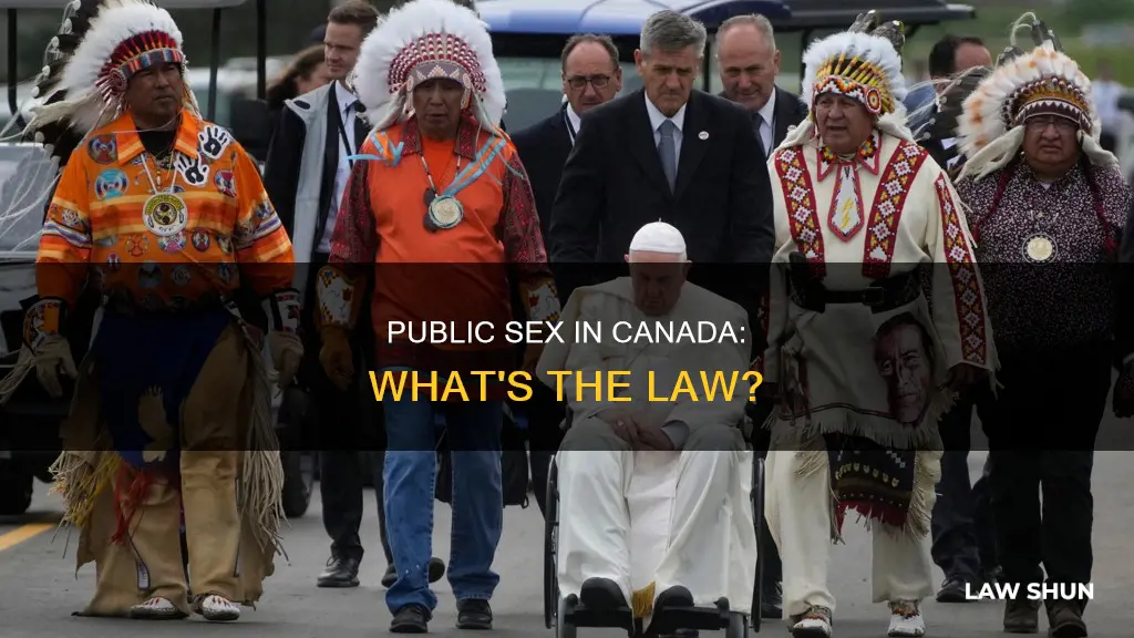 is having sex in public against the law in canada