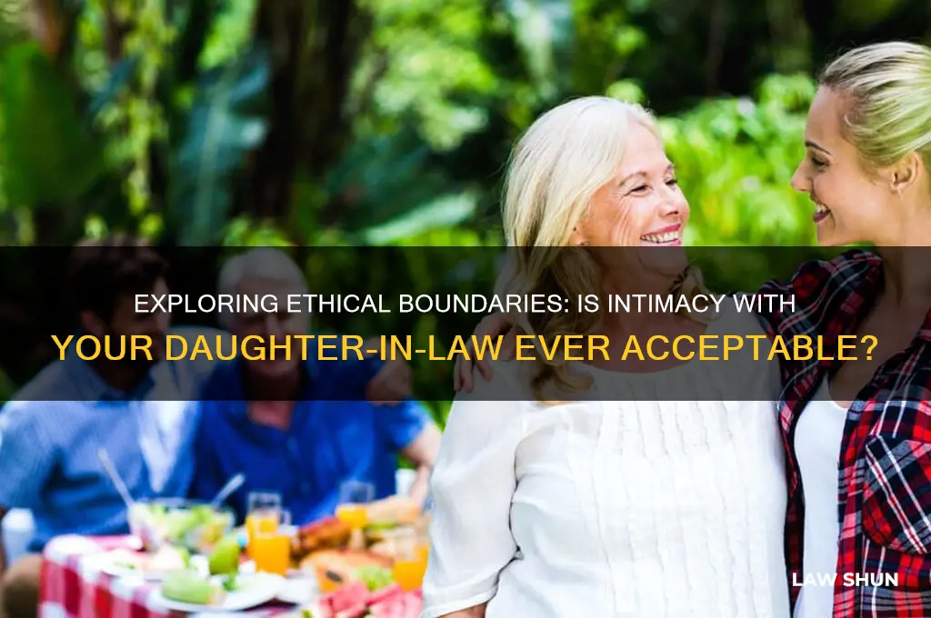 is having sex with my daughter in law wrong