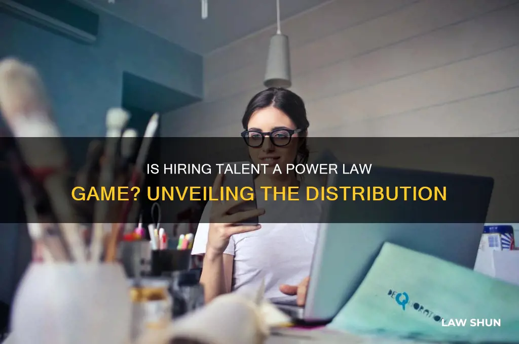 is hiring people a power law distributino