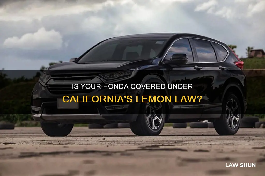 is honda part of ca lemon law