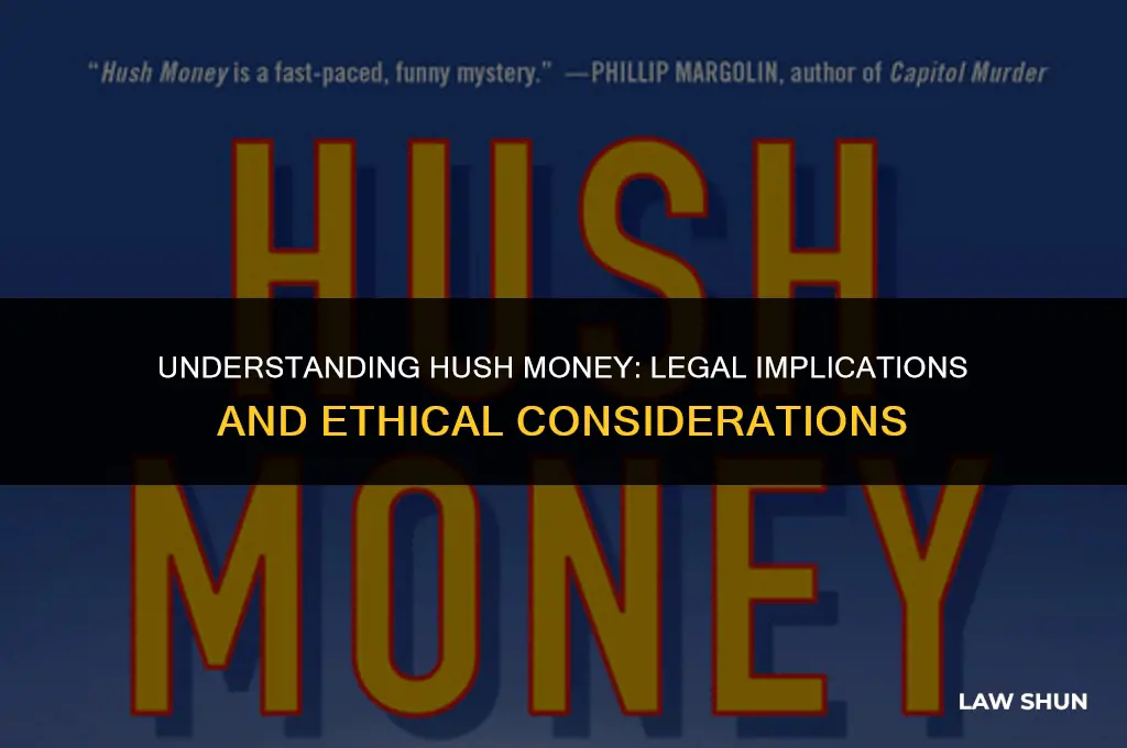 is hush money against the law