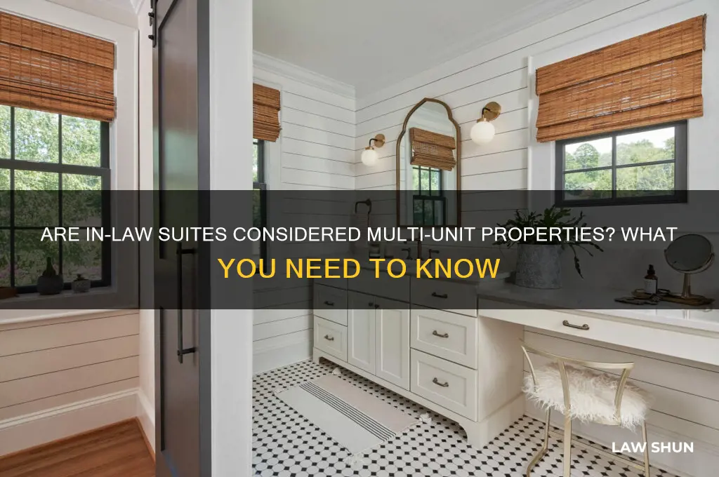 is in-law suite counted as muti unit