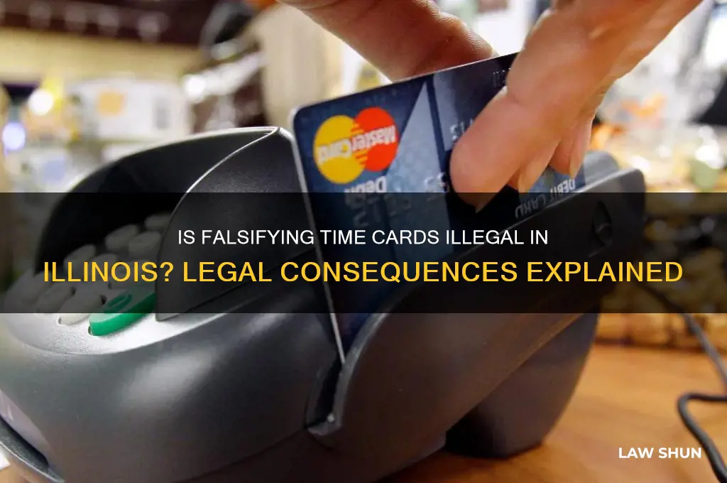 is inaccurately reporting time card against the law in illinois