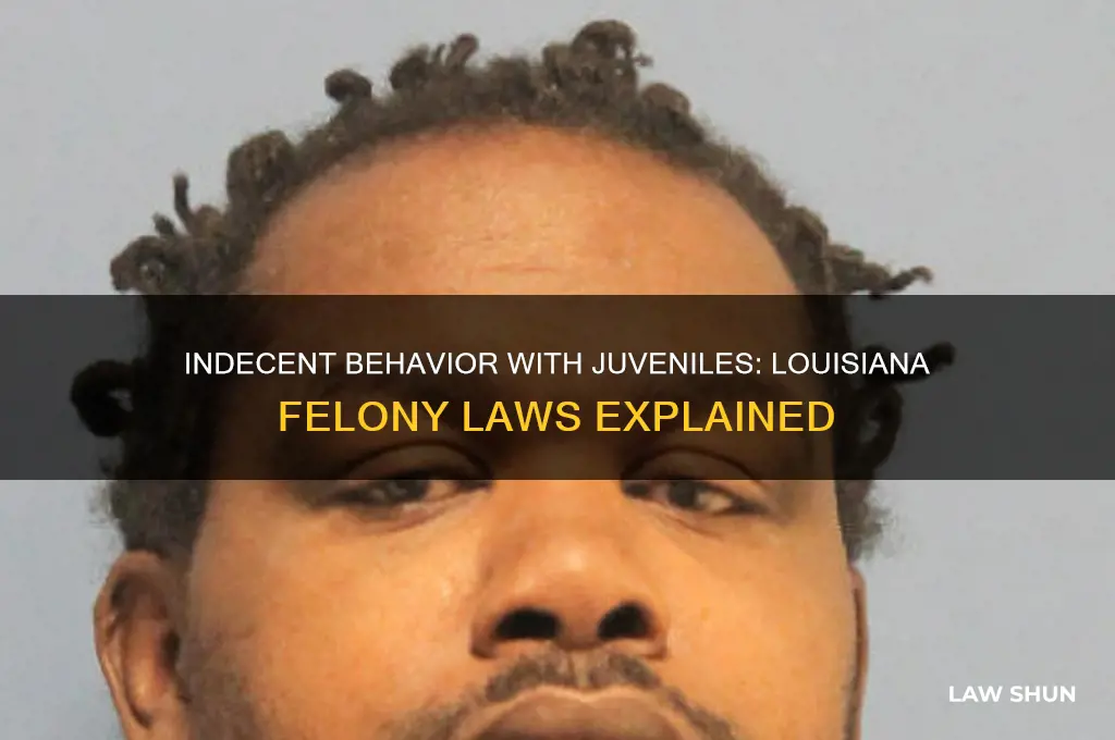 is indecent behavior with a juvenile a felony louisiana law