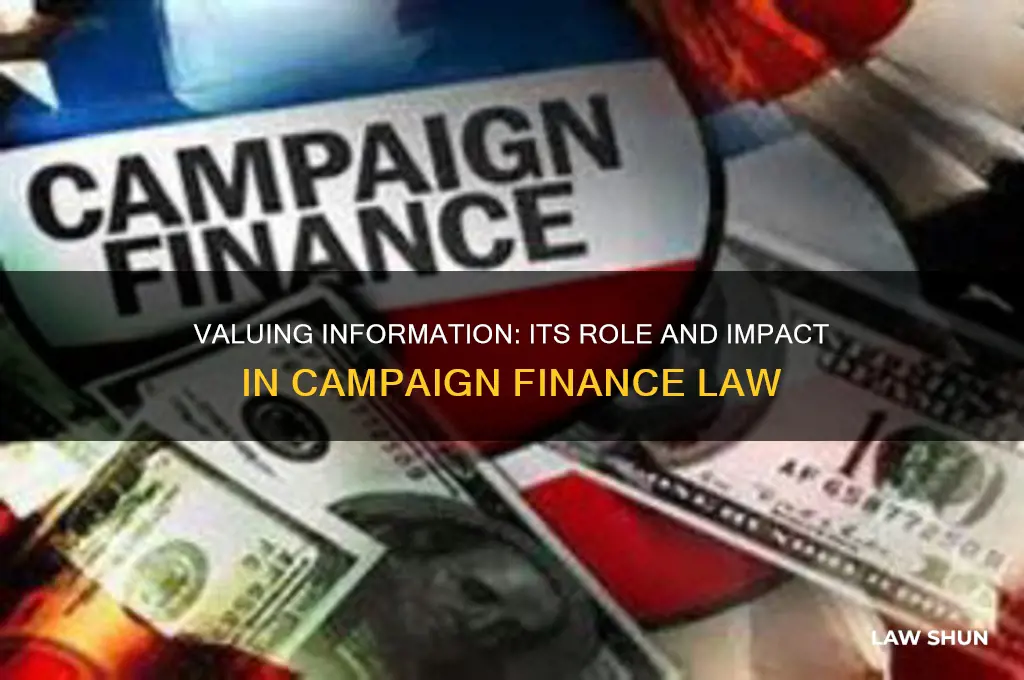 is information a thing of value for campaign finance law