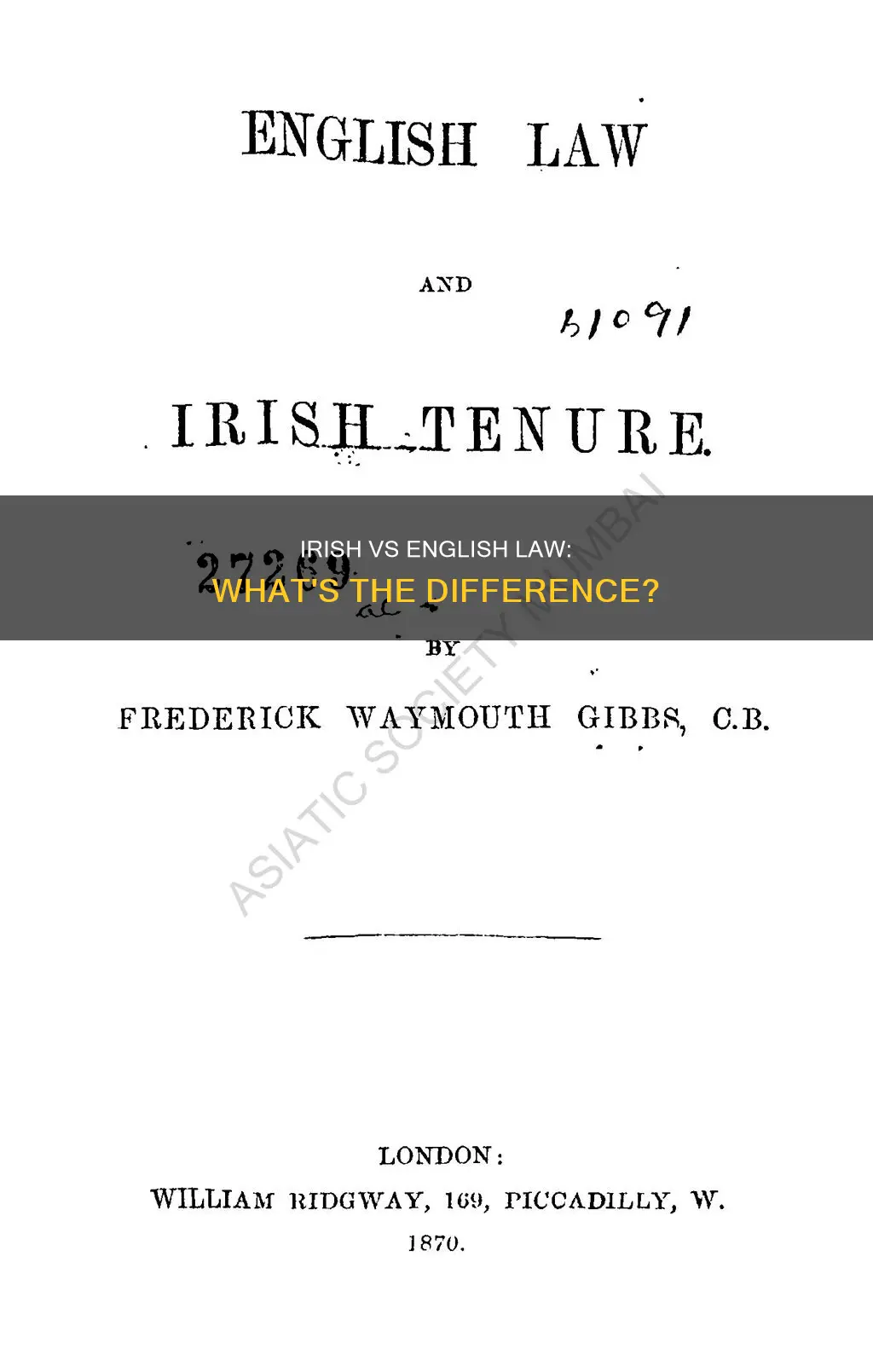 is irish law different to english law