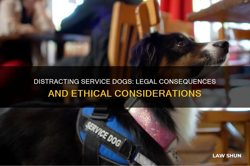 is is against the law to distract a service dog