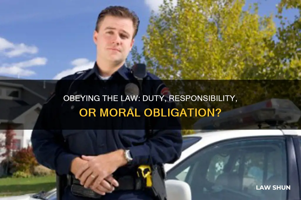 is it a duty or responsibility to obey the law