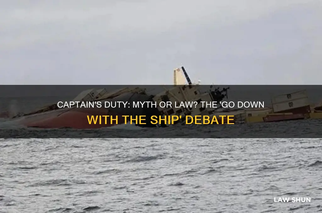 is it a law captain goes down with the ship