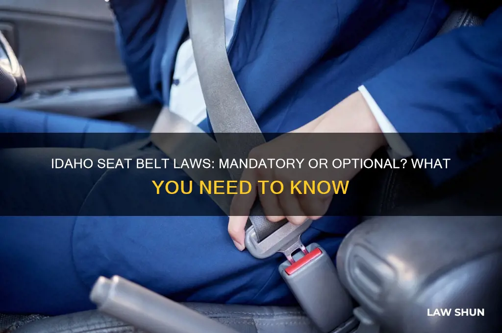 is it a law in idaho yo wear seat belts