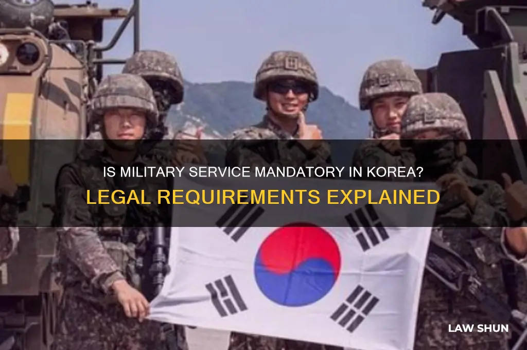 is it a law in korea to join the military