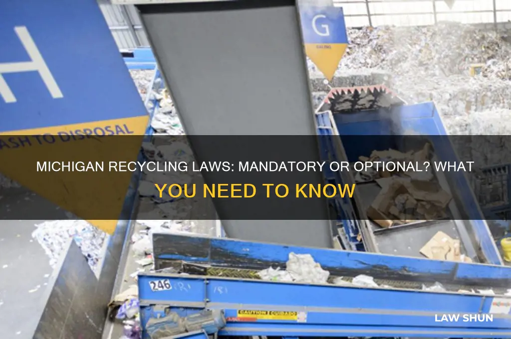 is it a law in michign that you must recycle