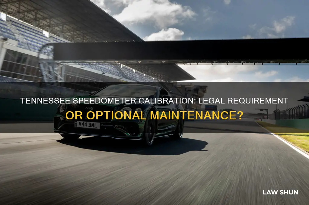 is it a law in tennessee to calibrate your speedometer