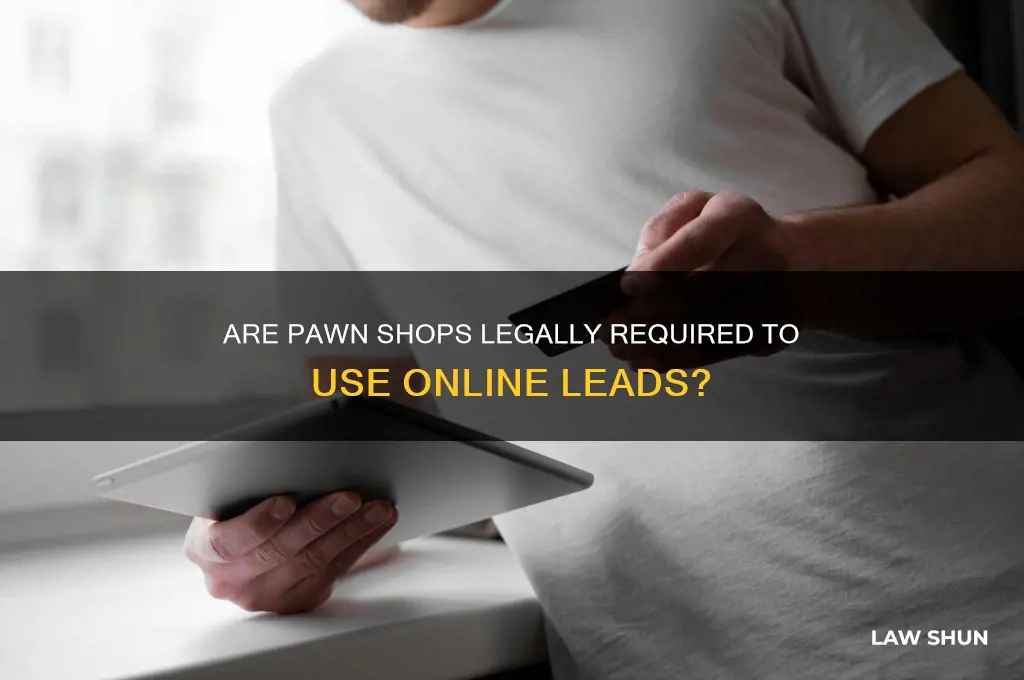 is it a law pawn shops us leads on line