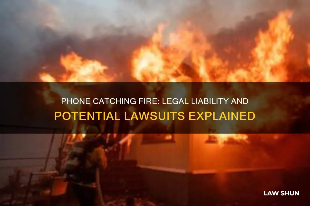 is it a law suit for a phone catching fire