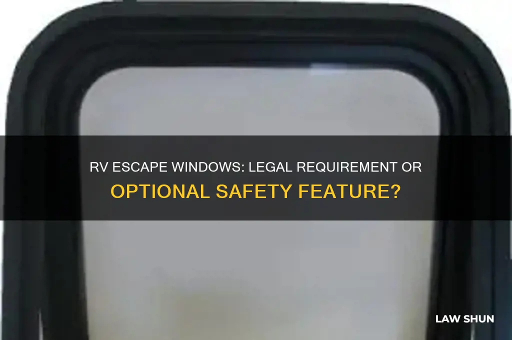 is it a law that all rvs have escape windows