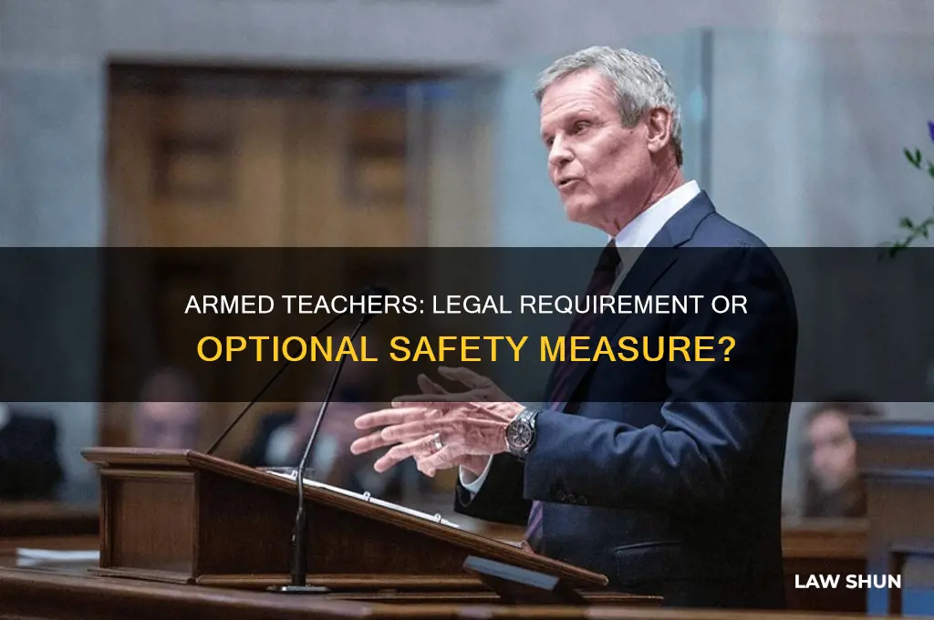 is it a law that one teacher must be armed