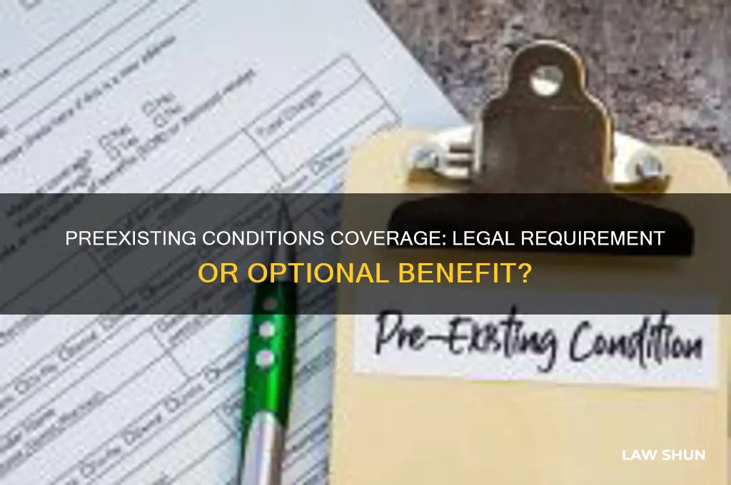 is it a law that preexisting condition must be covered
