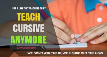 The End of Cursive: A Teaching Law?