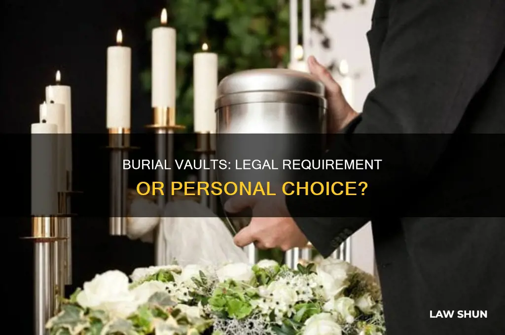 is it a law to be burried in a vault